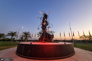 محل شهادت سردار حاج قاسم سلیمانی و ابومهدی المهندس  در فرودگاه بغداد