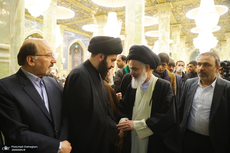 مراسم ترحیم و بزرگداشت آیت الله سید محمدعلی شیرازی در مسجد اعظم قم