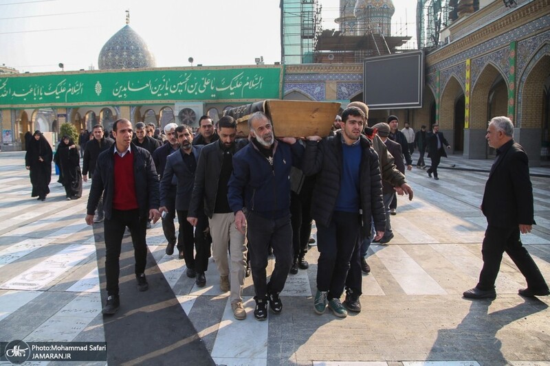 مراسم تشییع و خاکسپاری پدر دکتر جوادی یگانه