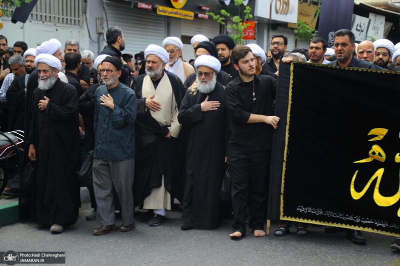 دسته عزای شهادت امام صادق(ع) با حضور آیت الله العظمی وحید خراسانی