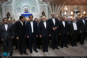 تجدید میثاق وزیر، معاونان، سفرا و روسای نمایندگی های جمهوری اسلامی ایران  در جهان با آرمان های امام خمینی (س) /