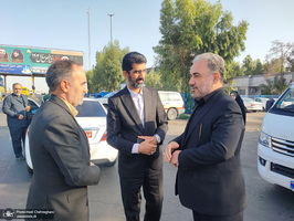 بدرقه کاروان های زائران اعزامی قم به مرقد امام خمینی