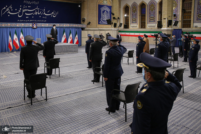 دیدار فرماندهان و کارکنان نیروی هوایی ارتش با فرمانده معظم کل قوا
