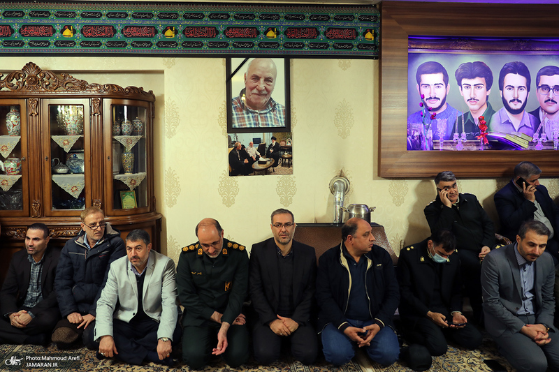 مراسم تشییع مادر شهیدان جواد سپهری