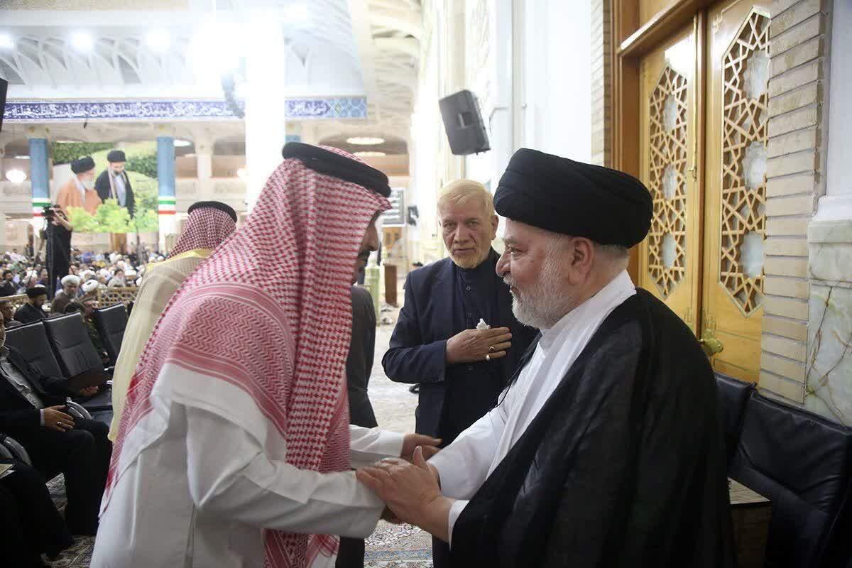 حضور سفیر عربستان در مراسم گرامیداشت آیت‌الله العظمی شبیری زنجانی در قم
