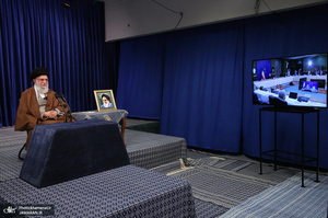 ارتباط تصویری رهبر معظم انقلاب با ستاد ملی مبارزه با کرونا