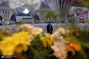 مراسم جشن تکلیف دانش آموزان دختر در حرم مطهر امام خمینی(س)