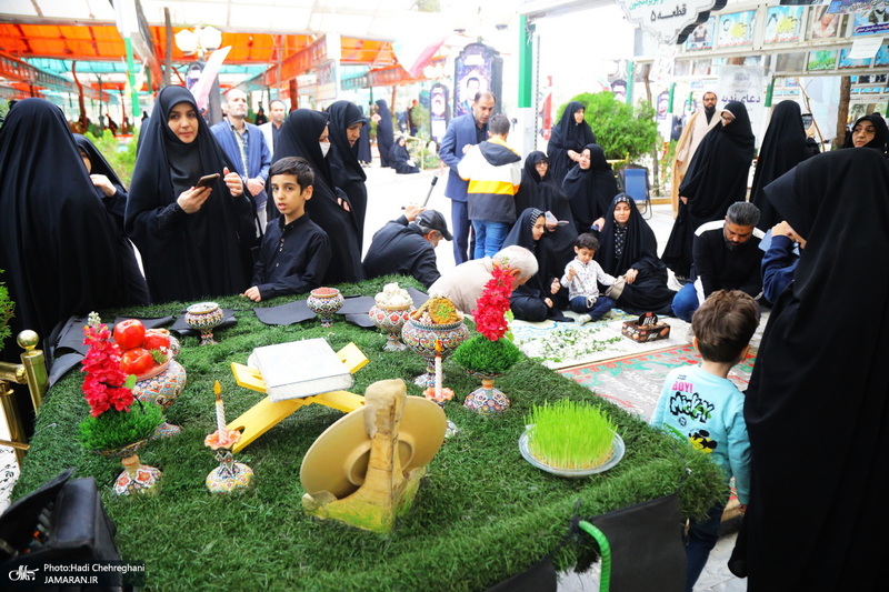 مراسم تحویل سال نو در گلزار شهدای قم‎