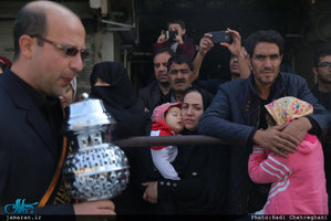 دسته عزاداری خادمان حرم حضرت معصومه ( س) در روز شهادت امام رضا (ع)