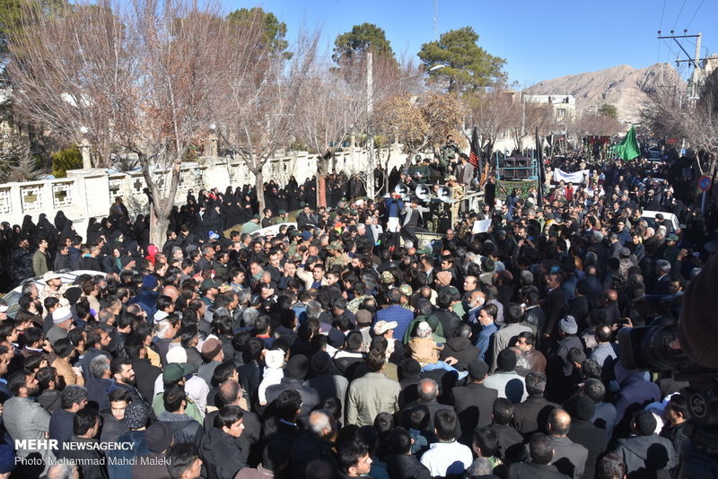 مراسم تشییع دو شهید امنیت در شهرضا‎