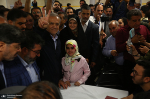 حضور مسعود پزشکیان در انتخابات ریاست جمهوری چهاردهم