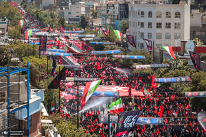 تشییع پیکر مطهر رهبر شهید انقلاب اسلامی در مشهد مقدس
