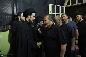 مراسم بزرگداشت همسر آیت الله موسوی بجنوردی (ره) در حسینیه شماره یک جماران-1