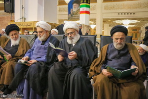مراسم بزرگداشت شهید علی لاریجانی در حرم حضرت معصومه (س)