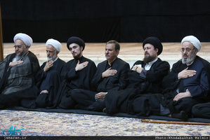 مراسم عزاداری شب تاسوعای حسینی در حرم مطهر امام خمینی (س)