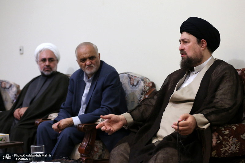 دیدار جمعی از اعضای حزب وحدت و همکاری ملی با سید حسن خمینی