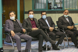 دیدار دبیر کل و اعضای حزب مردم سالاری با سید حسن خمینی