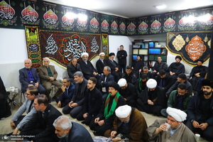 عزاداری شهادت حضرت فاطمه (س) در بیت آیت الله دوستی زنجانی‎