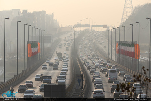 آلودگی شدید هوای امروز تهران (96/11/17)