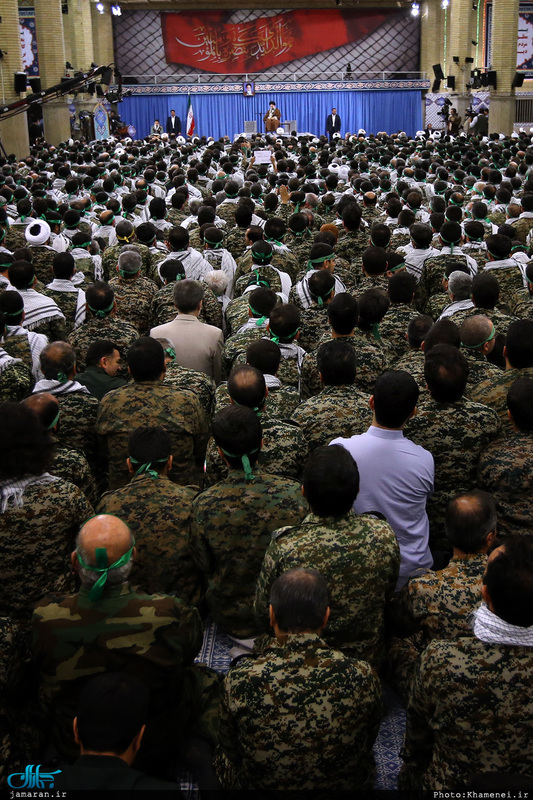 دیدار هزاران نفر از بسیجیان سراسر کشور با رهبر معظم انقلاب 