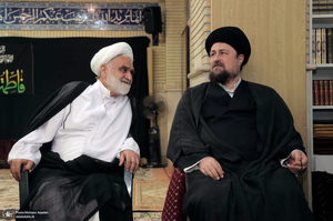 حضور سید حسن خمینی در مراسم سالگرد حجت الاسلام و المسلمین محتشمی پور