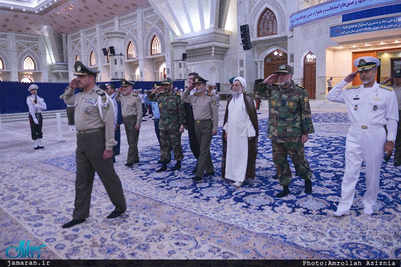 تجدید میثاق فرماندهان عالی رتبه ارتش جمهوری اسلامی ایران با آرمان حضرت امام