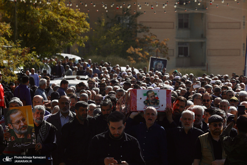 مراسم تشييع سردار عليرضا افشار