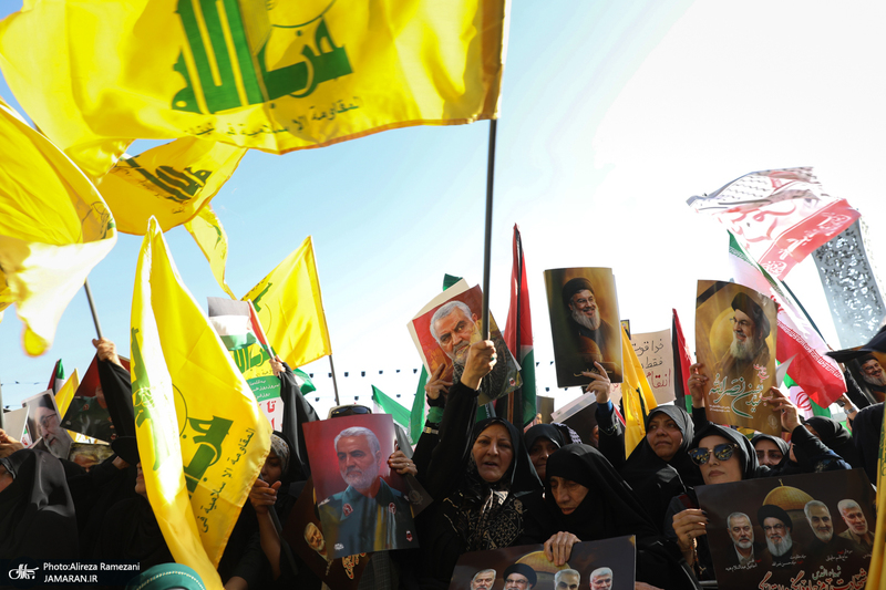 تجمع مردمی ضد صهیونیستیشهادت سید حسن نصرالله در میدان امام حسین (ع)