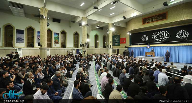 مراسم سوگواری مولای متقیان امام علی(ع)  با حضور رهبر معظم انقلاب 