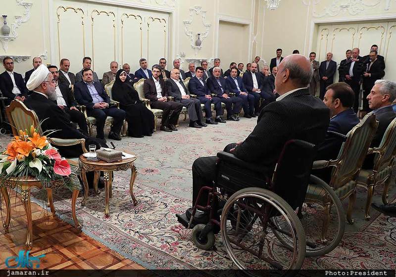 دکتر روحانی در دیدار عیدانه جمعی از وزرا،استانداران و مدیران دستگاههای اجرایی