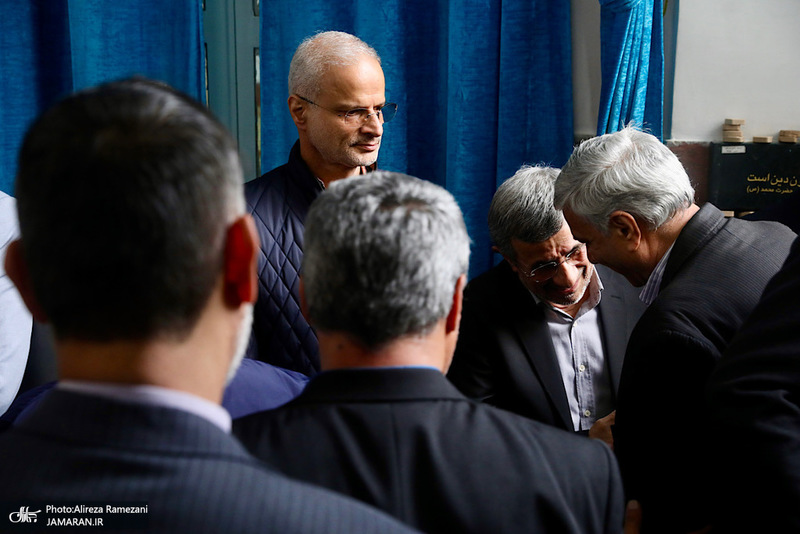 مراسم ختم خواهر محمود احمدی نژاد