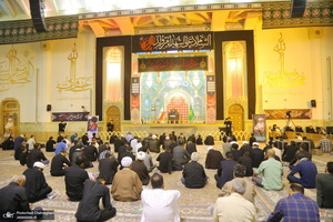 مراسم اولین سالگرد علامه حسن زاده آملی (ره) در حرم حضرت معصومه (س)‎‎