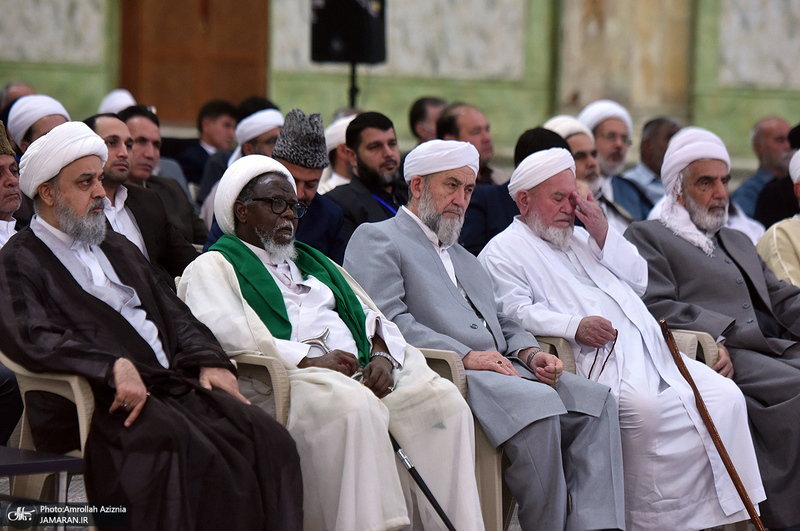 تجدید میثاق مهمانان سی و نهمین اجلاس وحدت اسلامی با آرمان‌های امام خمینی(س) -1