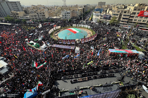 مراسم تشییع شهدای جنگ تحمیلی رژیم صهیونیستی در تهران-4