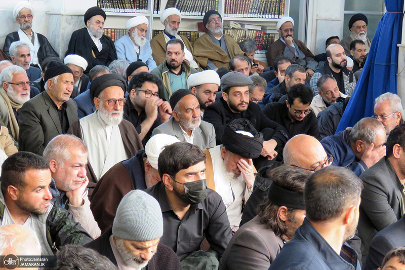 عزاداری شهادت حضرت زهرا (س) در دفتر آیت الله العظمی صانعی (ره)