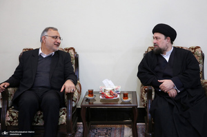 دیدار شهردار و اعضای شورای شهر تهران با سید حسن خمینی