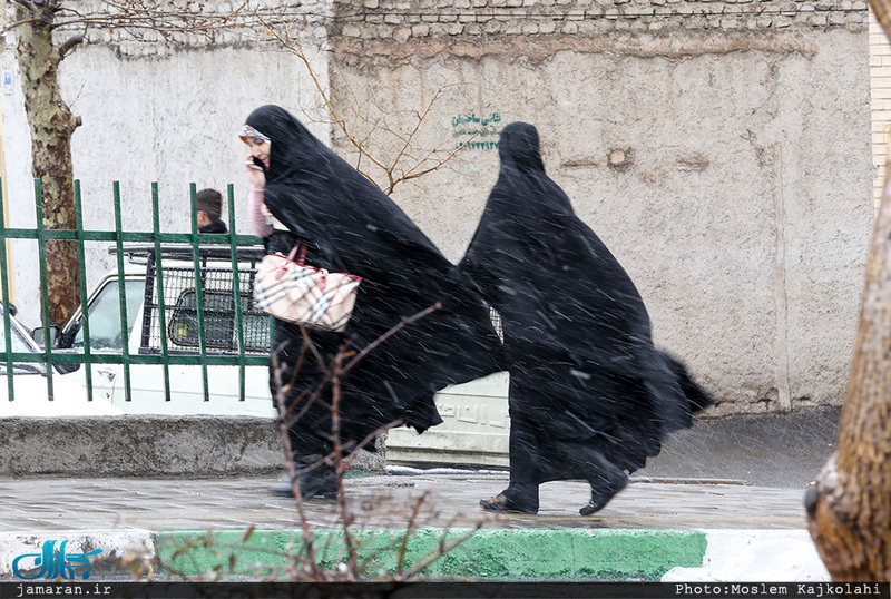 تصاویر زیبایی از برف امروز تهران 