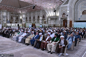 تجدید میثاق مهمانان سی و نهمین اجلاس وحدت اسلامی با آرمان‌های امام خمینی(س) -1