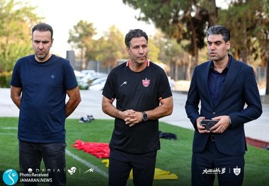 تصاویر| اولین تمرین پرسپولیس با سرمربی جدید؛ تارتار معارفه شد