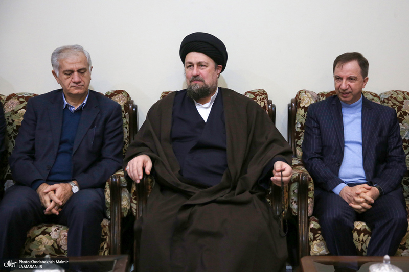 دیدار مدیرعامل و مدیران بانک دی با سید حسن خمینی