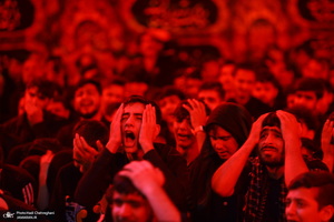 عزاداری شب سوم محرم در هیئت خادم الرضا (ع) قم