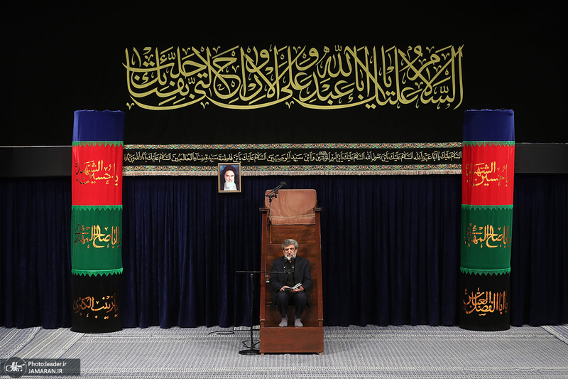 اولین شب مراسم عزاداری حضرت اباعبدالله الحسین (ع) در حسینیه امام خمینی