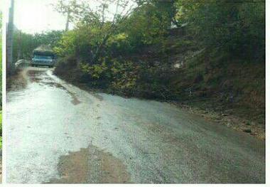 بلایای طبیعی در کمین مسافران جاده کوهستانی کجور