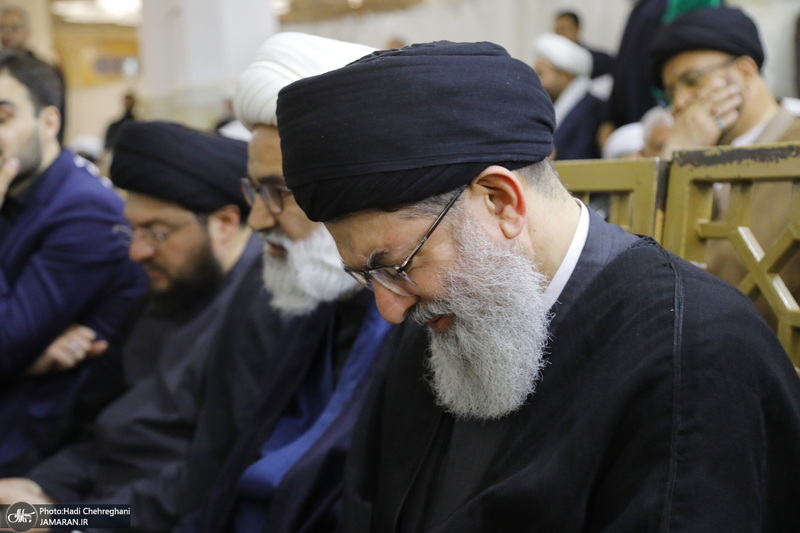 مراسم بزرگداشت رئیس جمهوری و یارانش در حرم حضرت معصومه(س)