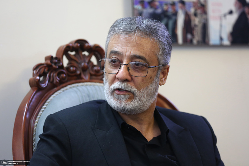 حضور آیت الله سید حسن خمینی در منزل شهید سرلشگر سید عبدالرحیم موسوی