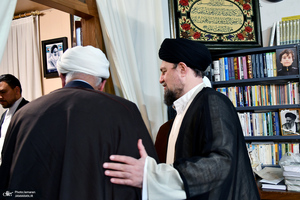 دیدار مدیر حوزه علمیه خراسان با سید حسن خمینی