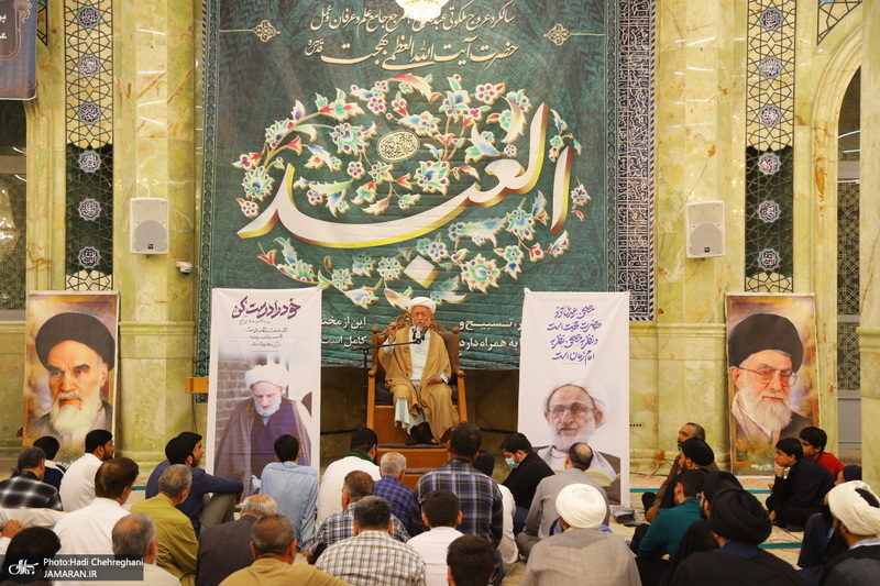 مراسم شانزدهمین سالگرد ارتحال آیت الله بهجت‎ (ره) در قم