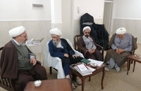 دیدار اعضای شورای سیاستگذاری همایش وکلای شرعی امام خمینی(س) با آیت‌الله دوستی زنجانی