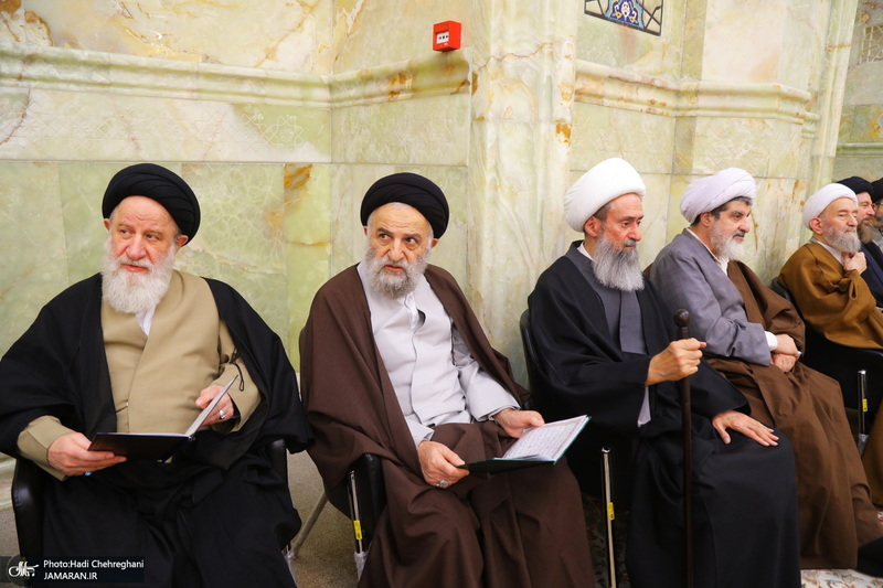 مراسم ترحیم و بزرگداشت آیت الله سید محمدعلی شیرازی در مسجد اعظم قم