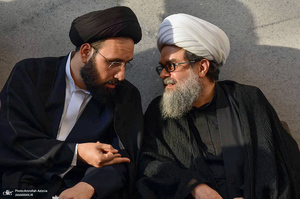 مراسم تشییع و تدفین همسر آیت الله موسوی بجنوردی (ره) -1